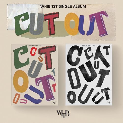 CD album cover for Whib’s “Cut-out” with colorful, cutout lettering.