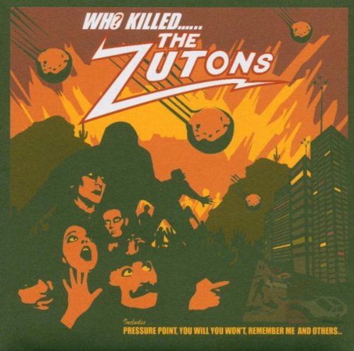 Album cover for The Zutons’ “Who Killed......” featuring silhouettes and explosions.
