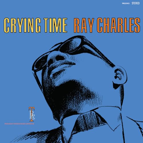 Ray Charles in sunglasses, album cover for "Crying Time" remastered CD.