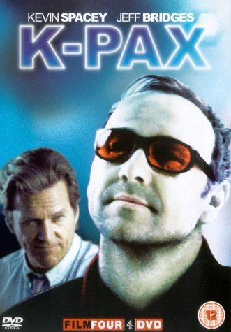 K-Pax DVD cover featuring Kevin Spacey and Jeff Bridges.