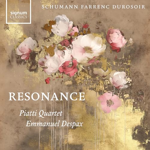 CD cover with floral painting, text “Resonance”, and artist names.