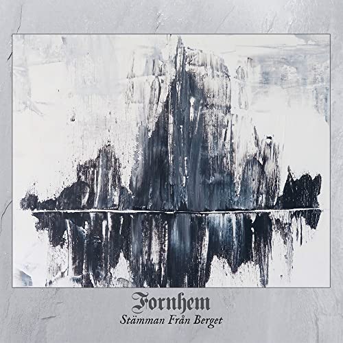 CD cover: abstract black and white mountain landscape painting.