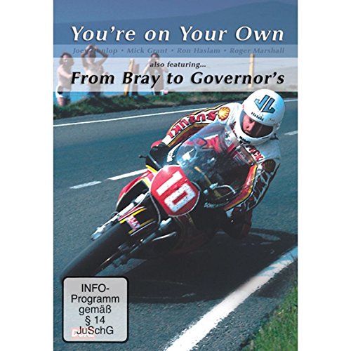 DVD cover featuring a motorcycle racer in action, titled "You're On Your Own.