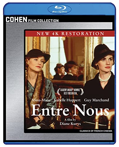 Blu-ray cover for “Entre Nous” featuring two women in hats.