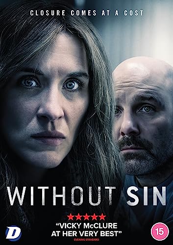 DVD cover for "Without Sin" featuring two serious-looking people.
