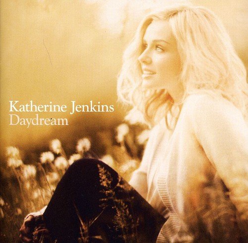Katherine Jenkins album cover, blonde woman in a field, warm tones.