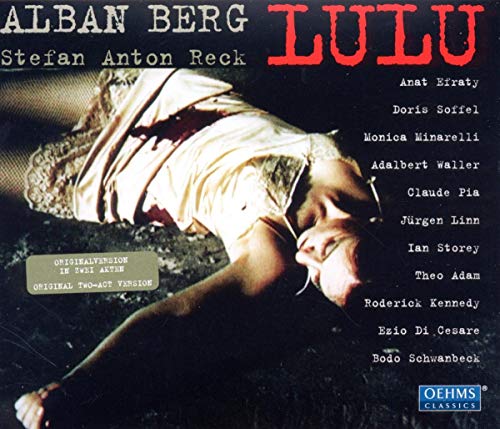 CD cover for Alban Berg’s “Lulu” featuring a dramatic, reclining figure.