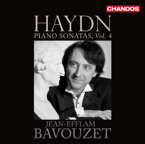 CD cover: pianist Jean-Efflam Bavouzet and a classical bust.