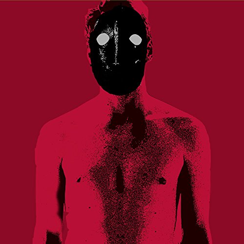 Red and black album cover featuring a person with obscured face.