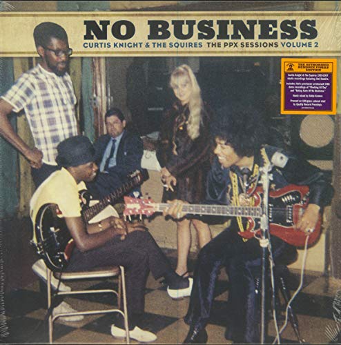 Album cover featuring Curtis Knight, Jimi Hendrix, and bandmates in a studio.