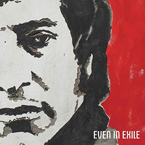 Close-up of James Dean Bradfield’s face with a torn poster effect.