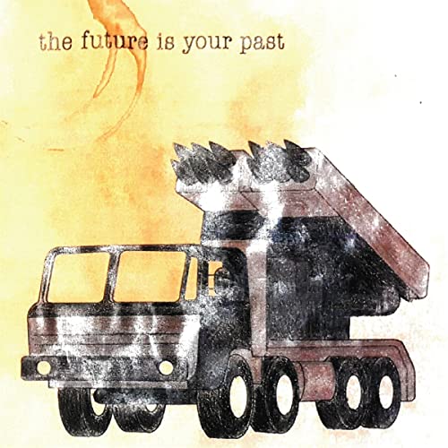 CD cover with a textured illustration of a black dump truck.