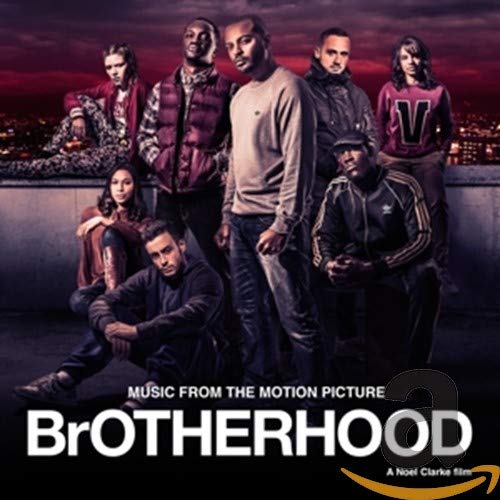 CD cover for "Brotherhood" soundtrack featuring a group of young adults.