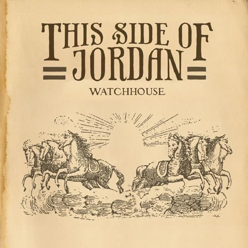 Watchhouse album cover: text and illustration of horses in clouds.