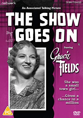 DVD cover for "The Show Goes On" featuring Gracie Fields' portrait.
