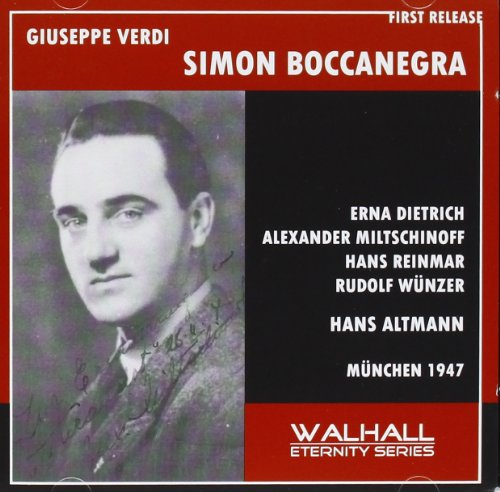 CD cover for Verdi’s “Simon Boccanegra” featuring a portrait of a man.