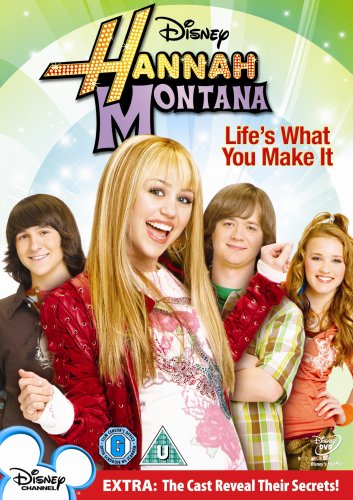 DVD cover for "Hannah Montana - Life Is What You Make It" featuring cast.