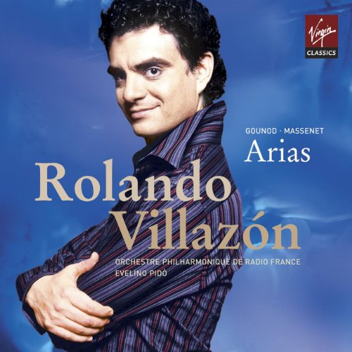 CD cover featuring tenor Rolando Villazón in a blue and brown portrait.