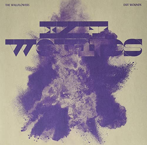 Wallflowers album cover, “Exit Wounds,” with purple explosion graphic.