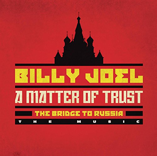 Billy Joel album cover: red background, black silhouette of St. Basil’s Cathedral.