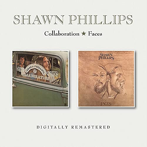 CD cover for Shawn Phillips’ “Collaboration / Faces” with two album art panels.