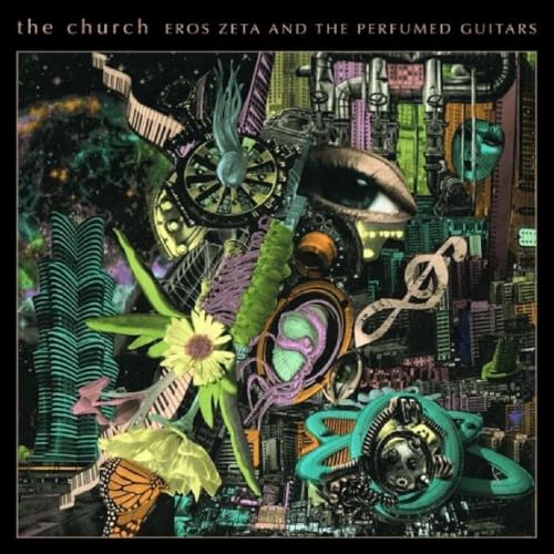 Album cover for The Church’s “Eros Zeta” featuring surreal, colorful collage.