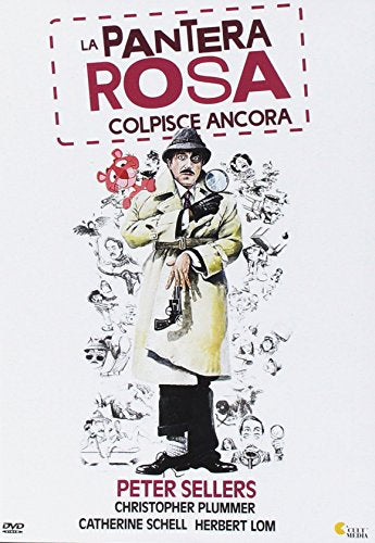 DVD cover for "Pantera Rosa Colpisce Ancora" featuring Inspector Clouseau.