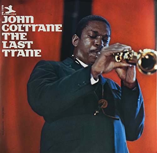 John Coltrane album cover featuring a portrait of the musician with a trumpet.