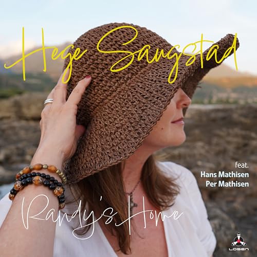 Woman in a brown hat, album cover for "Randy's Home" by Hege Saugstad.