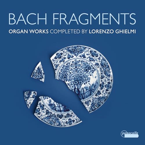 CD cover: "Bach Fragments" with broken blue and white porcelain image.