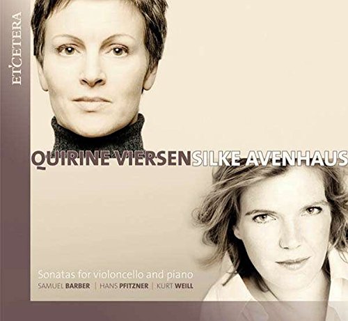 CD cover featuring portraits of two women, Quirinie Viersen and Silke Avenhaus.