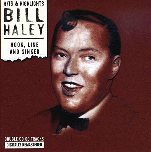 CD cover featuring a portrait of Bill Haley, with red background.