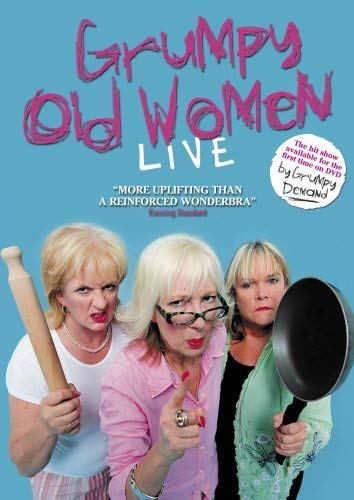 DVD cover featuring three frowning women holding kitchen utensils.