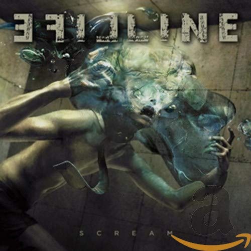 CD cover for Lifeline’s “Scream” album, featuring distorted figure art.