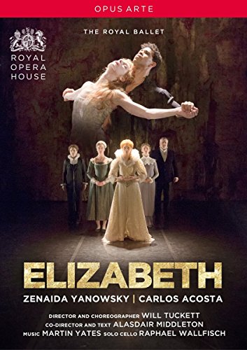 DVD cover for "Elizabeth" ballet featuring dancers and period costumes.