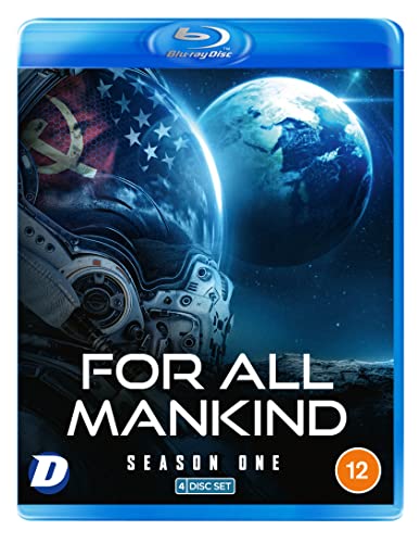 Blu-ray cover for For All Mankind Season 1 featuring an astronaut and Earth.