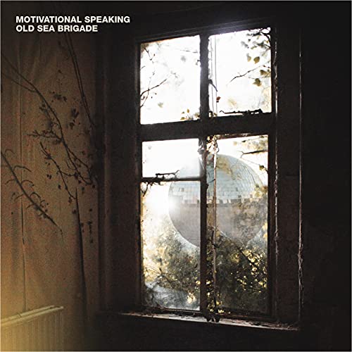CD cover with window view, branches, and a blurred disco ball.