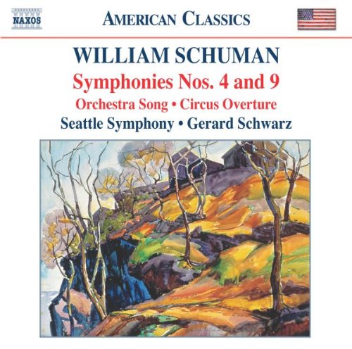 CD cover for William Schuman symphonies with a landscape painting.
