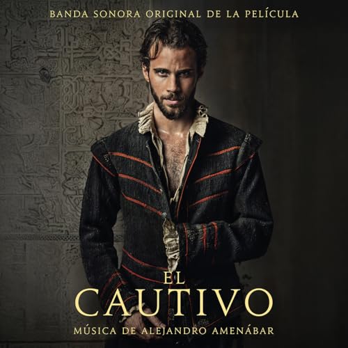 CD cover for "El Cautivo" soundtrack featuring a man in historical clothing.