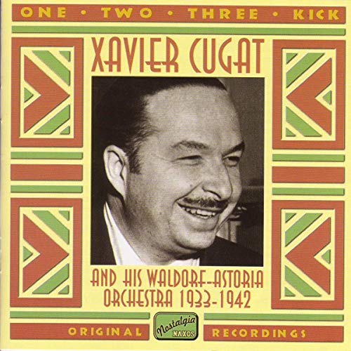 CD cover: Xavier Cugat portrait with geometric green and red design.