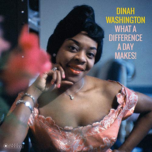 Dinah Washington album cover, portrait of a smiling Black woman.