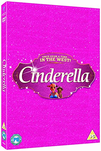 Pink "Cinderella" DVD cover with illustrated characters and sparkly details.
