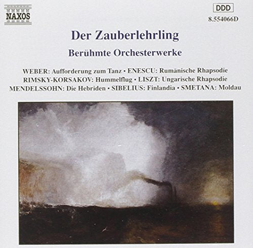 CD cover for "The Sorcerer's Apprentice" with a stormy seascape image.