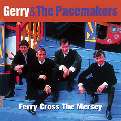 CD cover featuring Gerry & The Pacemakers posing by colorful steps.