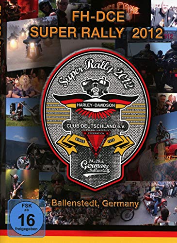 DVD cover for "Super Rally 2012" featuring motorcycles and riders.