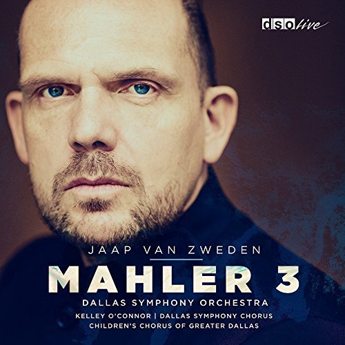 CD cover featuring conductor Jaap van Zweden and text “Mahler 3”.