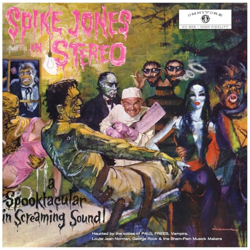 CD cover for “Spike Jones In Stereo: A Spook” with monster illustration.