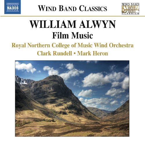 CD cover: mountain landscape with text “William Alwyn Film Music.”