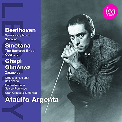 CD cover featuring a black and white portrait of conductor Ataúlfo Argenta.