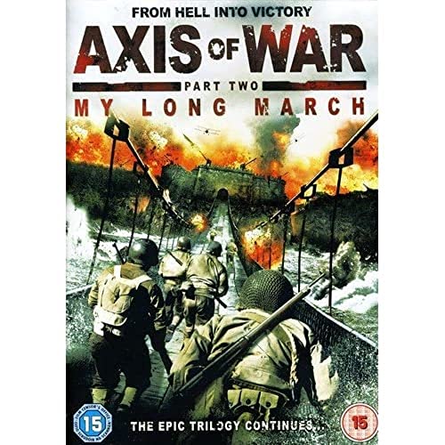 DVD cover for "Axis of War: The Long March" depicting soldiers and war scenes.
